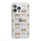 Japanese Chin Icon with Name iPhone 13 Pro Clear Bumper Case