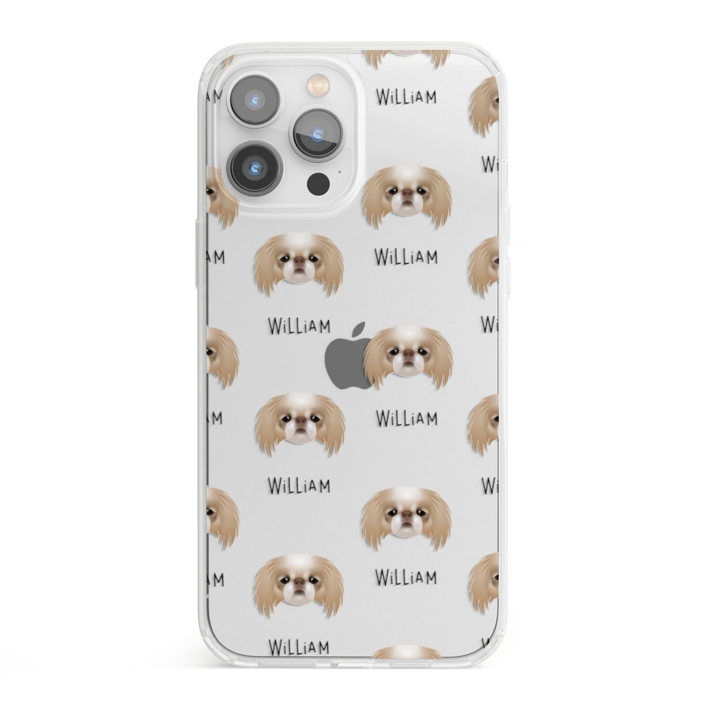 Japanese Chin Icon with Name iPhone 13 Pro Max Clear Bumper Case