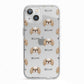Japanese Chin Icon with Name iPhone 13 TPU Impact Case with White Edges