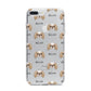 Japanese Chin Icon with Name iPhone 7 Plus Bumper Case on Silver iPhone