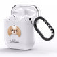 Japanese Chin Personalised AirPods Clear Case Side Image