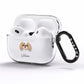 Japanese Chin Personalised AirPods Pro Clear Case Side Image