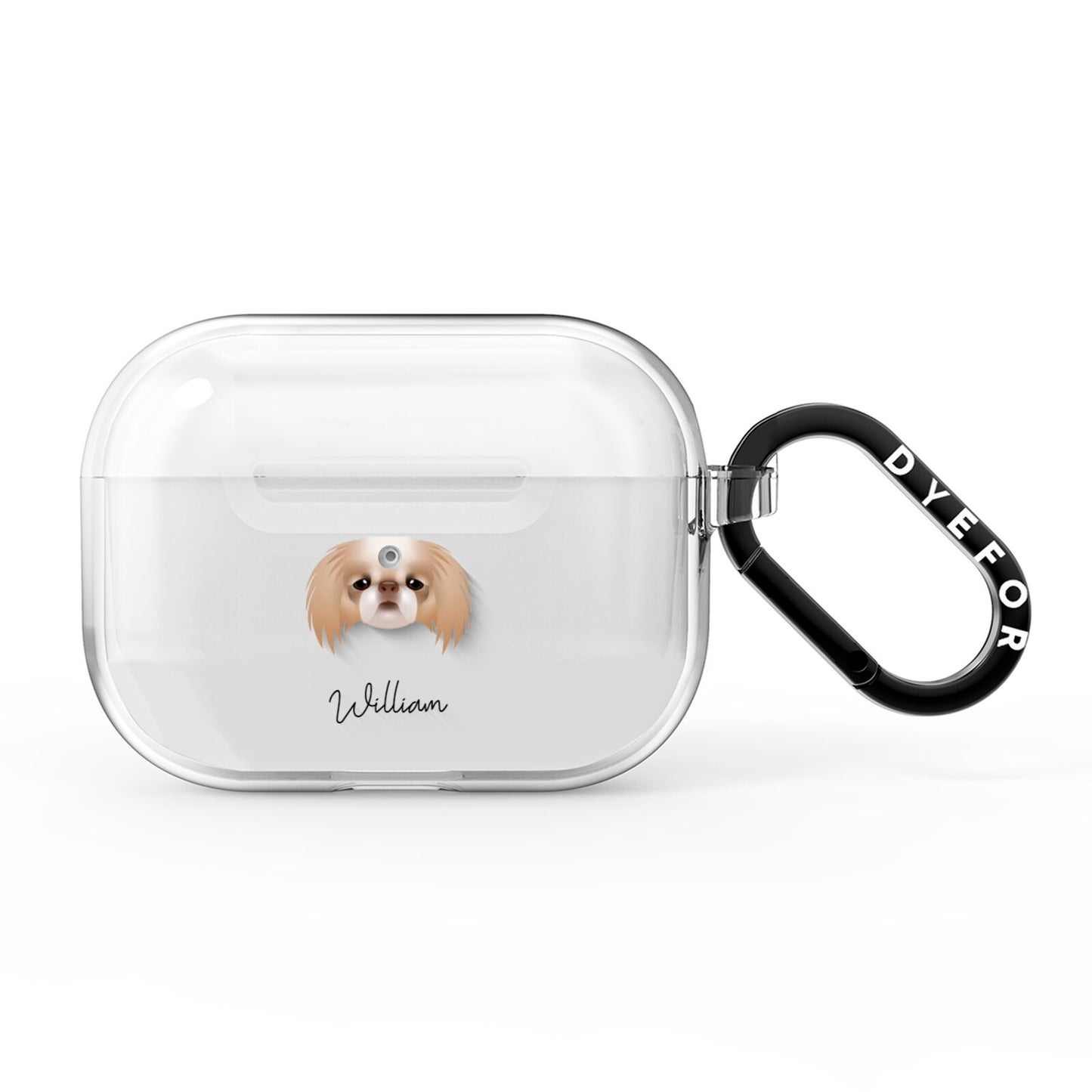 Japanese Chin Personalised AirPods Pro Clear Case