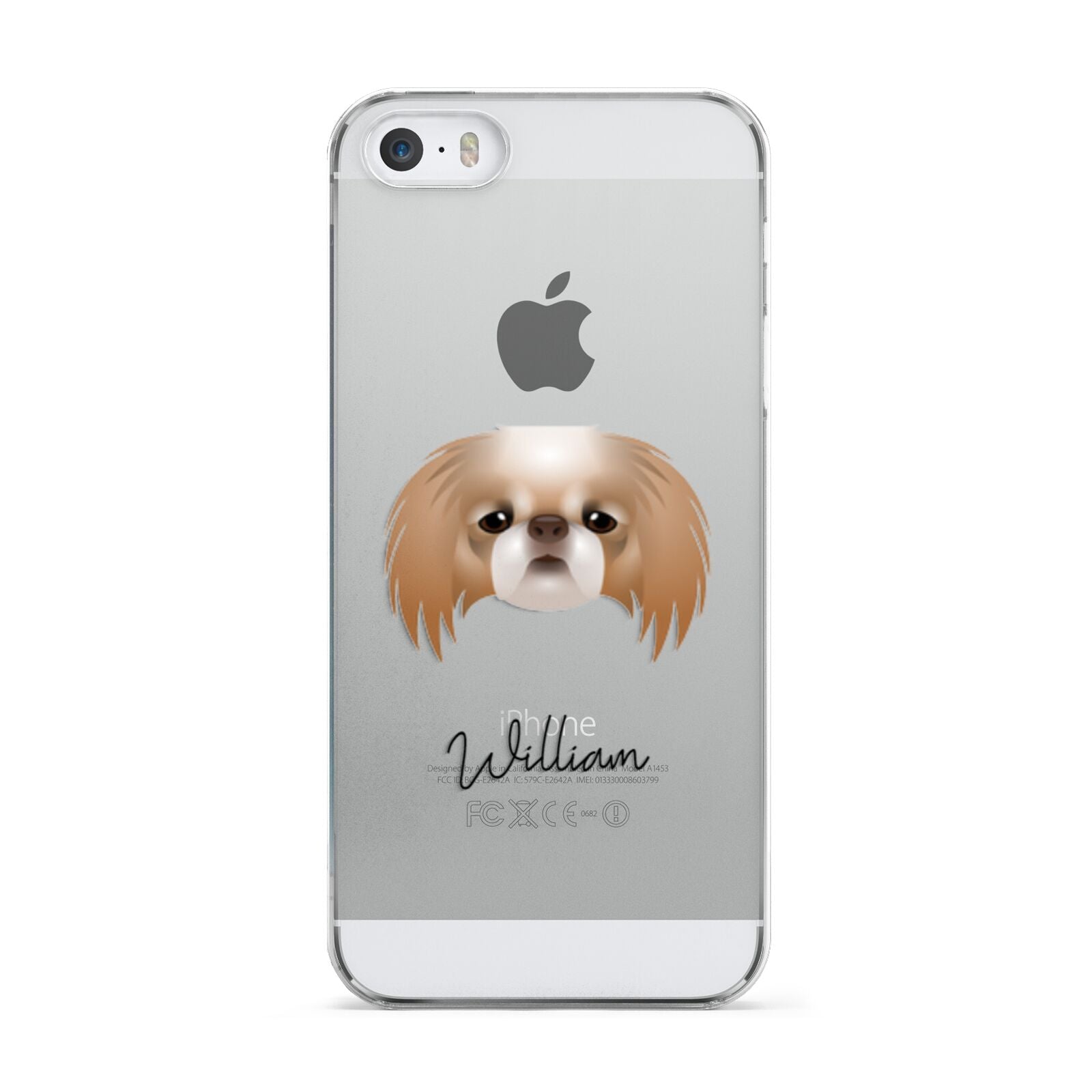 Japanese Chin Personalised Apple iPhone 5 Case