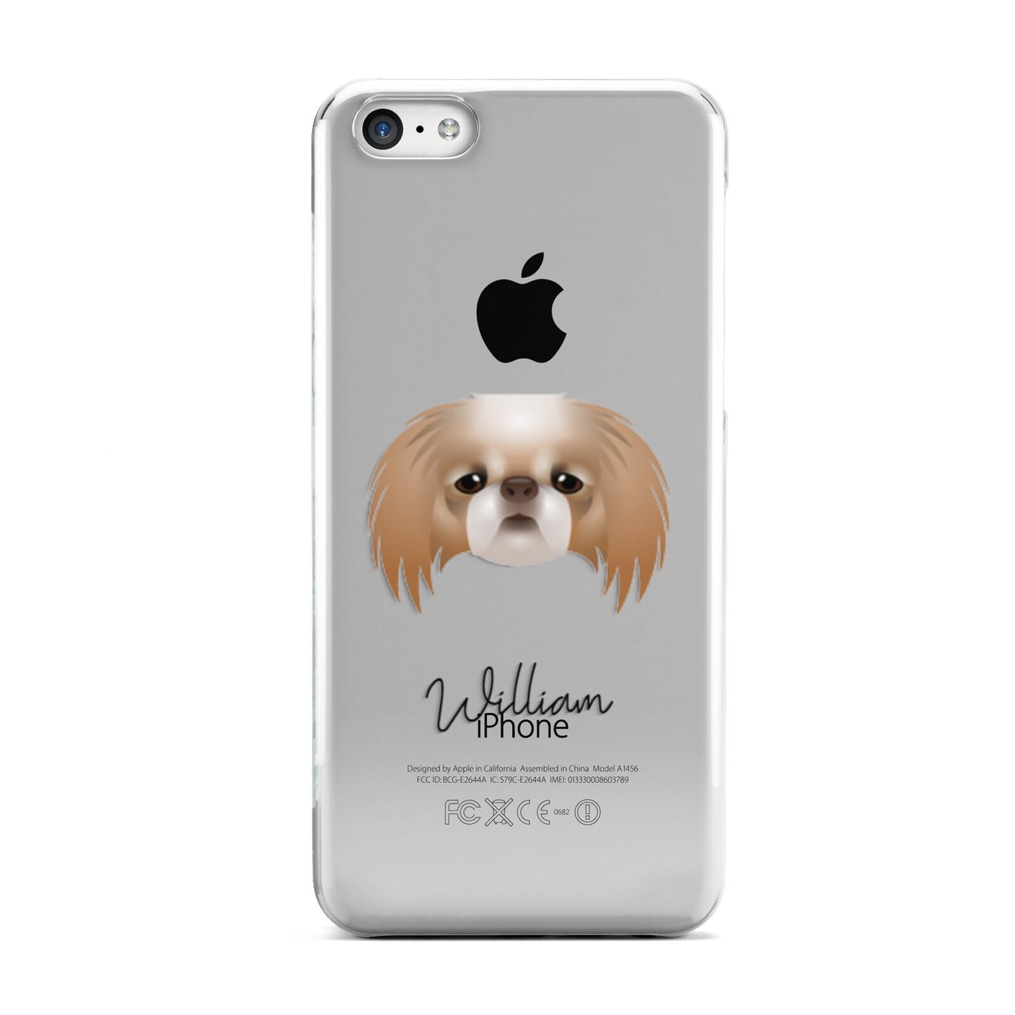 Japanese Chin Personalised Apple iPhone 5c Case