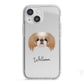 Japanese Chin Personalised iPhone 13 Mini TPU Impact Case with White Edges
