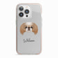 Japanese Chin Personalised iPhone 13 Pro TPU Impact Case with Pink Edges