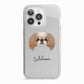 Japanese Chin Personalised iPhone 13 Pro TPU Impact Case with White Edges