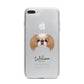 Japanese Chin Personalised iPhone 7 Plus Bumper Case on Silver iPhone