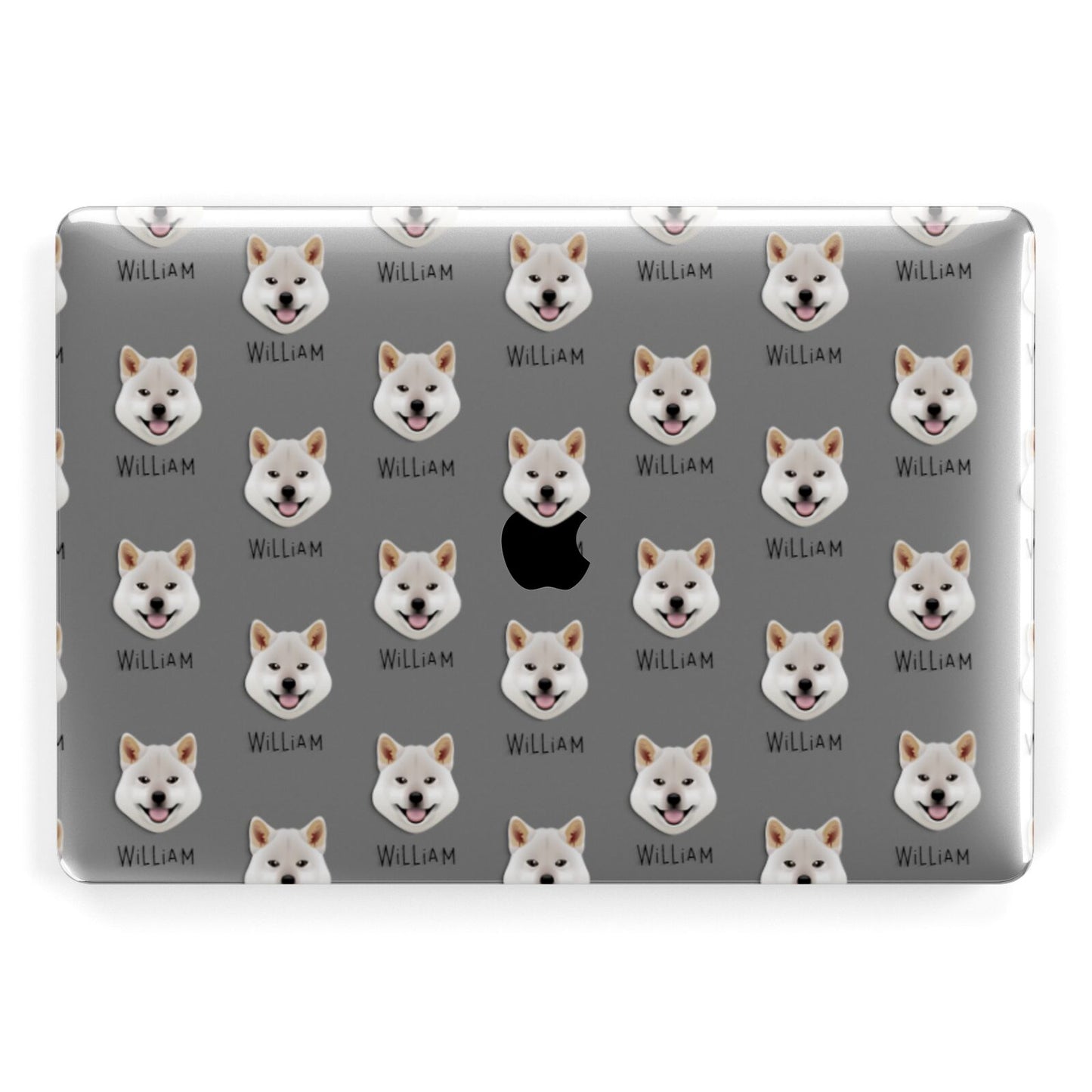 Japanese Shiba Icon with Name Apple MacBook Case