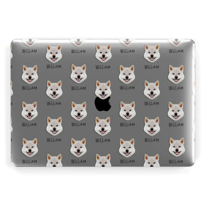 Japanese Shiba Icon with Name Apple MacBook Case