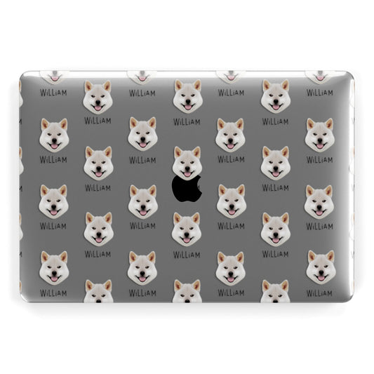 Japanese Shiba Icon with Name Apple MacBook Case