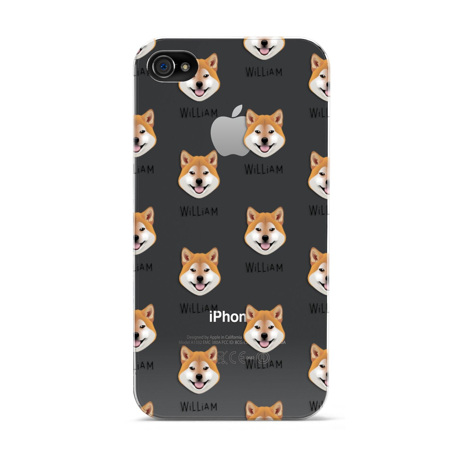 Japanese Shiba Icon with Name Apple iPhone 4s Case