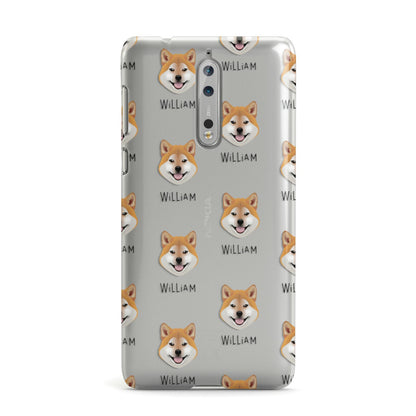 Japanese Shiba Icon with Name Nokia Case