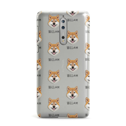 Japanese Shiba Icon with Name Nokia Case