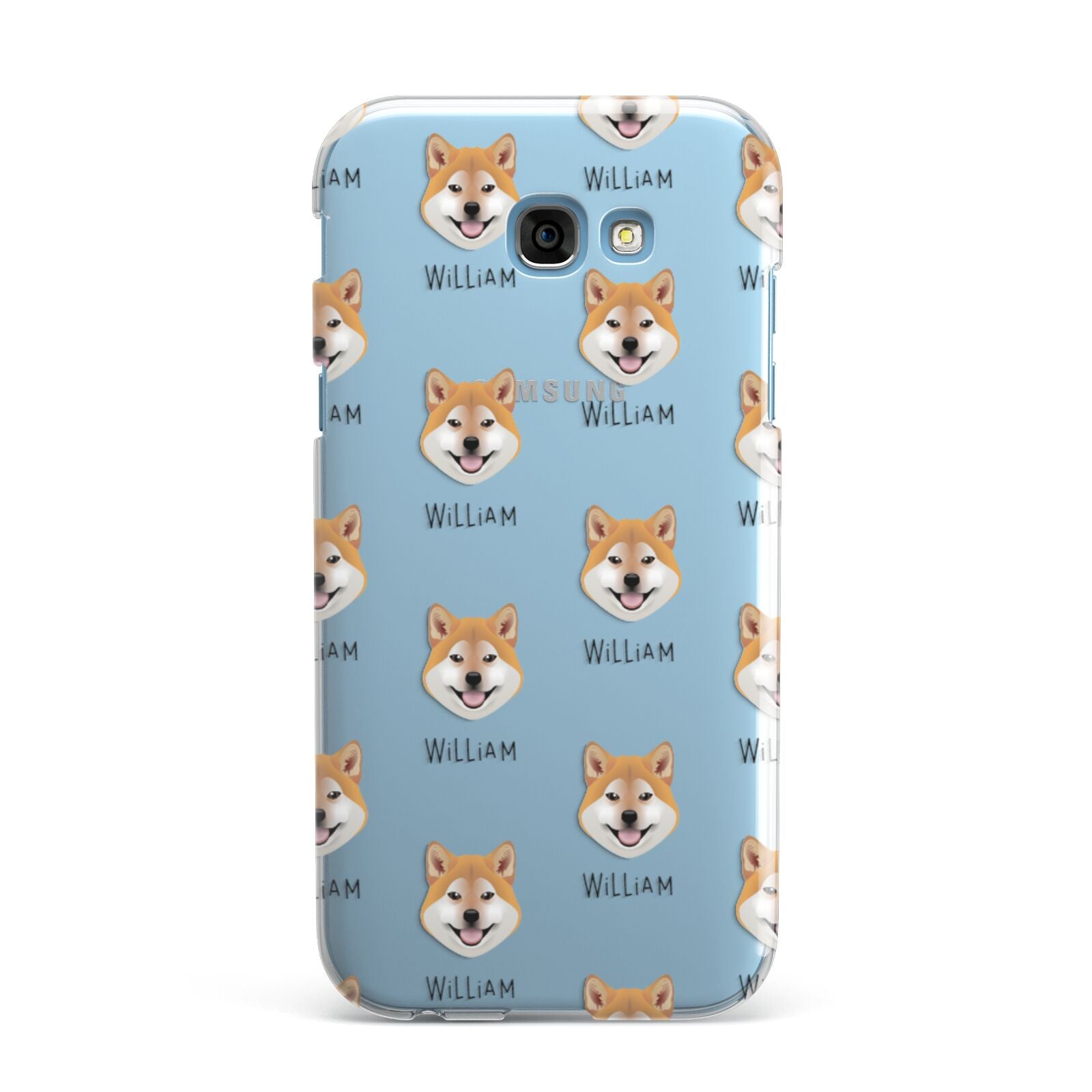 Japanese Shiba Icon with Name Samsung Galaxy A7 2017 Case