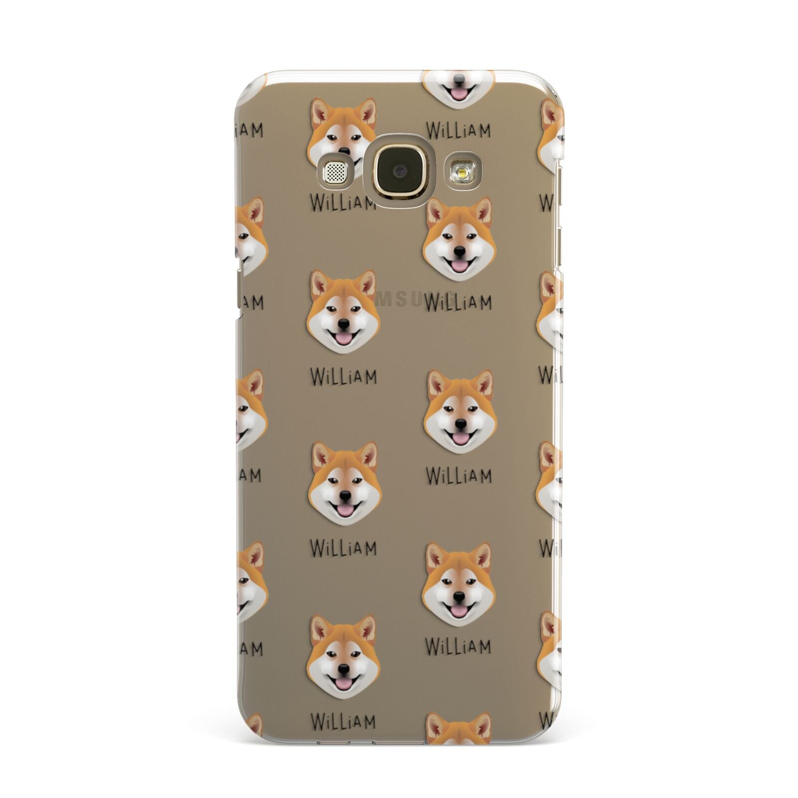 Japanese Shiba Icon with Name Samsung Galaxy A8 Case