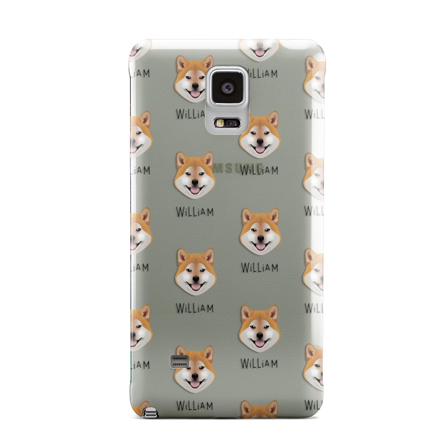 Japanese Shiba Icon with Name Samsung Galaxy Note 4 Case