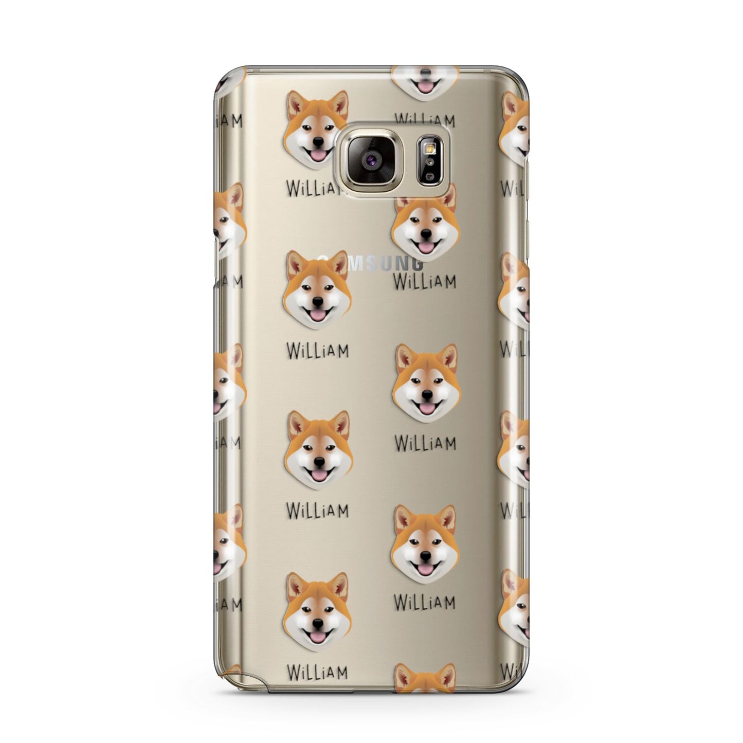 Japanese Shiba Icon with Name Samsung Galaxy Note 5 Case