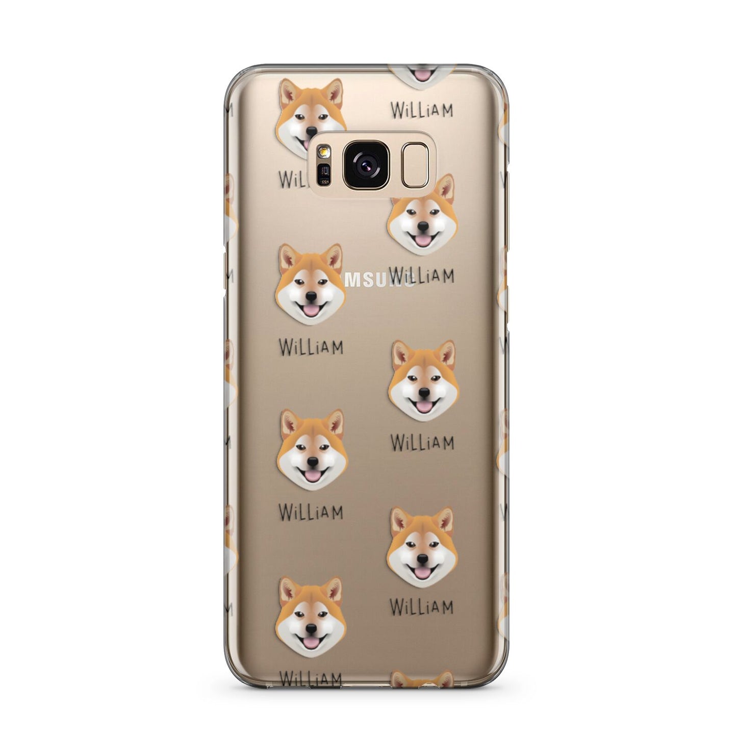 Japanese Shiba Icon with Name Samsung Galaxy S8 Plus Case