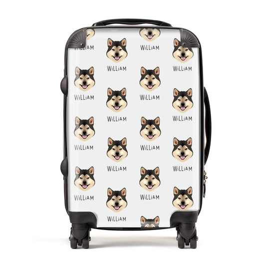 Japanese Shiba Icon with Name Suitcase