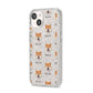 Japanese Shiba Icon with Name iPhone 14 Glitter Tough Case Starlight Angled Image