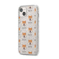 Japanese Shiba Icon with Name iPhone 14 Plus Glitter Tough Case Starlight Angled Image