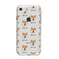 Japanese Shiba Icon with Name iPhone 8 Bumper Case on Silver iPhone
