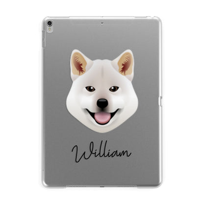 Japanese Shiba Personalised Apple iPad Silver Case