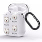 Japanese Spitz Icon with Name AirPods Clear Case Side Image