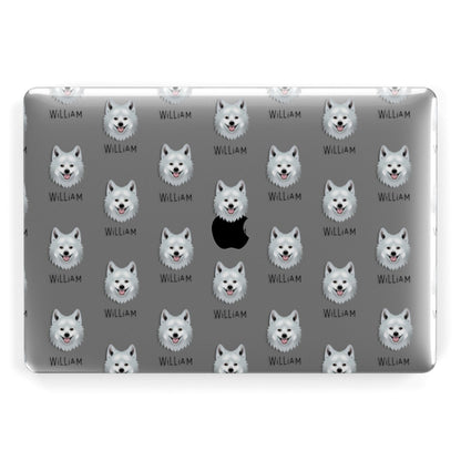 Japanese Spitz Icon with Name Apple MacBook Case