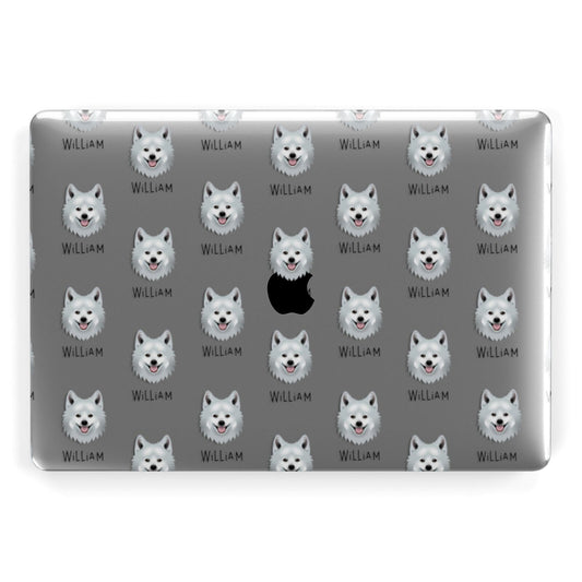 Japanese Spitz Icon with Name Apple MacBook Case