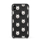 Japanese Spitz Icon with Name Apple iPhone Xs Max Impact Case Black Edge on Black Phone