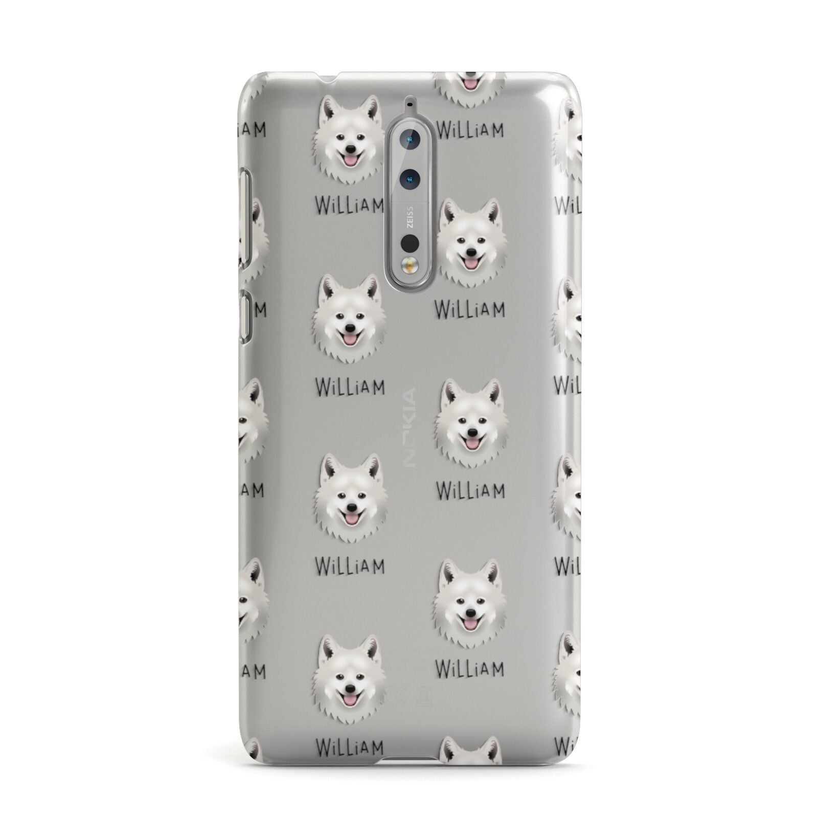 Japanese Spitz Icon with Name Nokia Case