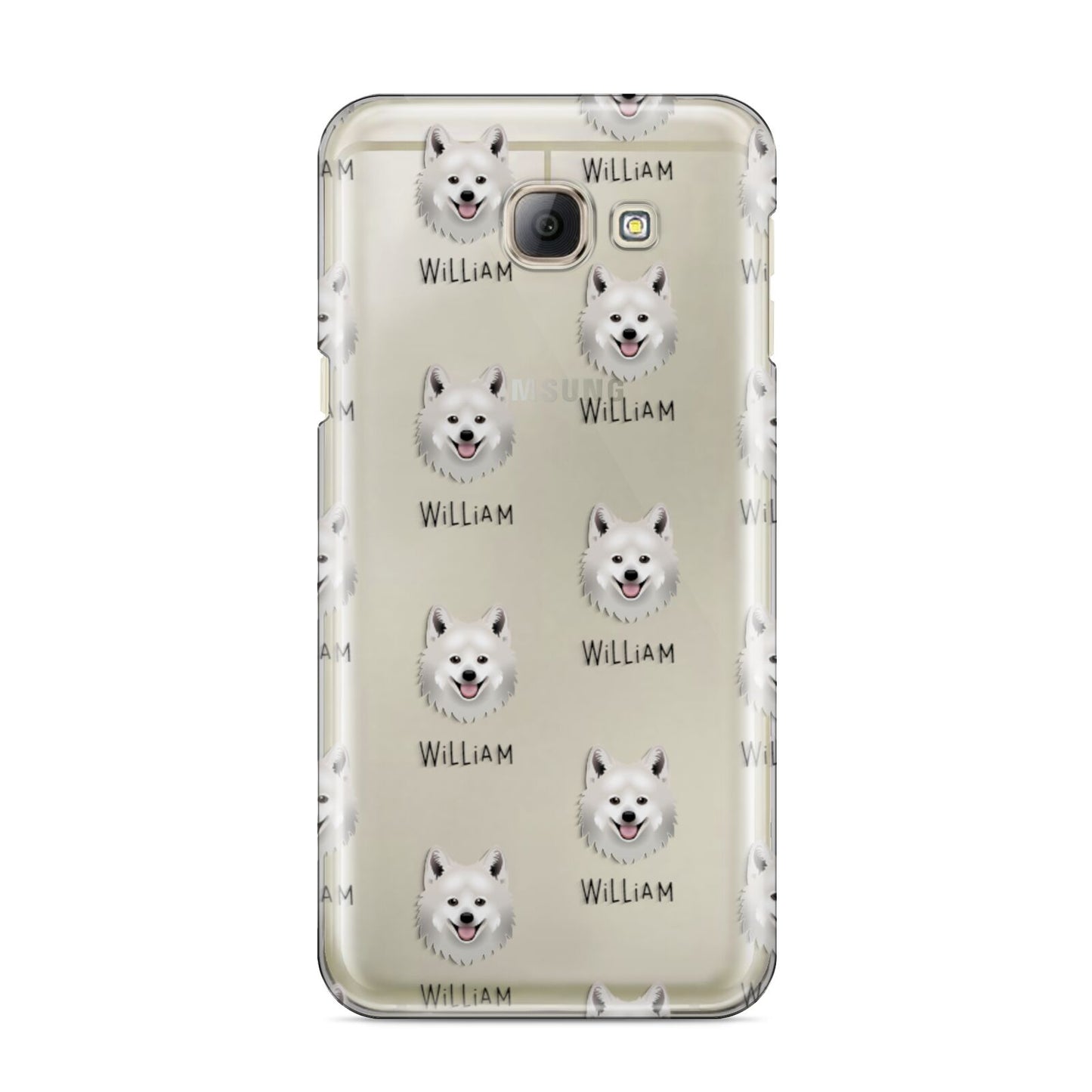 Japanese Spitz Icon with Name Samsung Galaxy A8 2016 Case