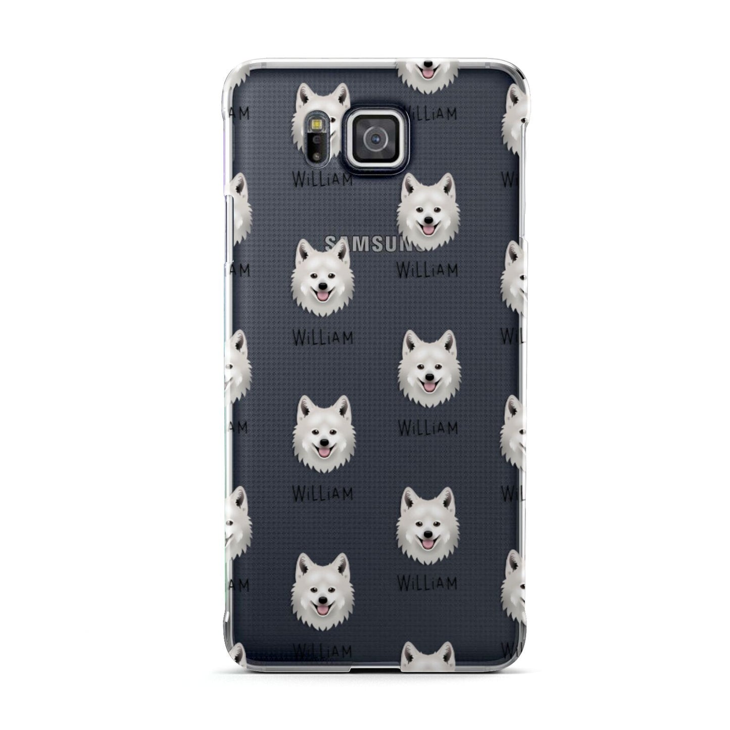 Japanese Spitz Icon with Name Samsung Galaxy Alpha Case
