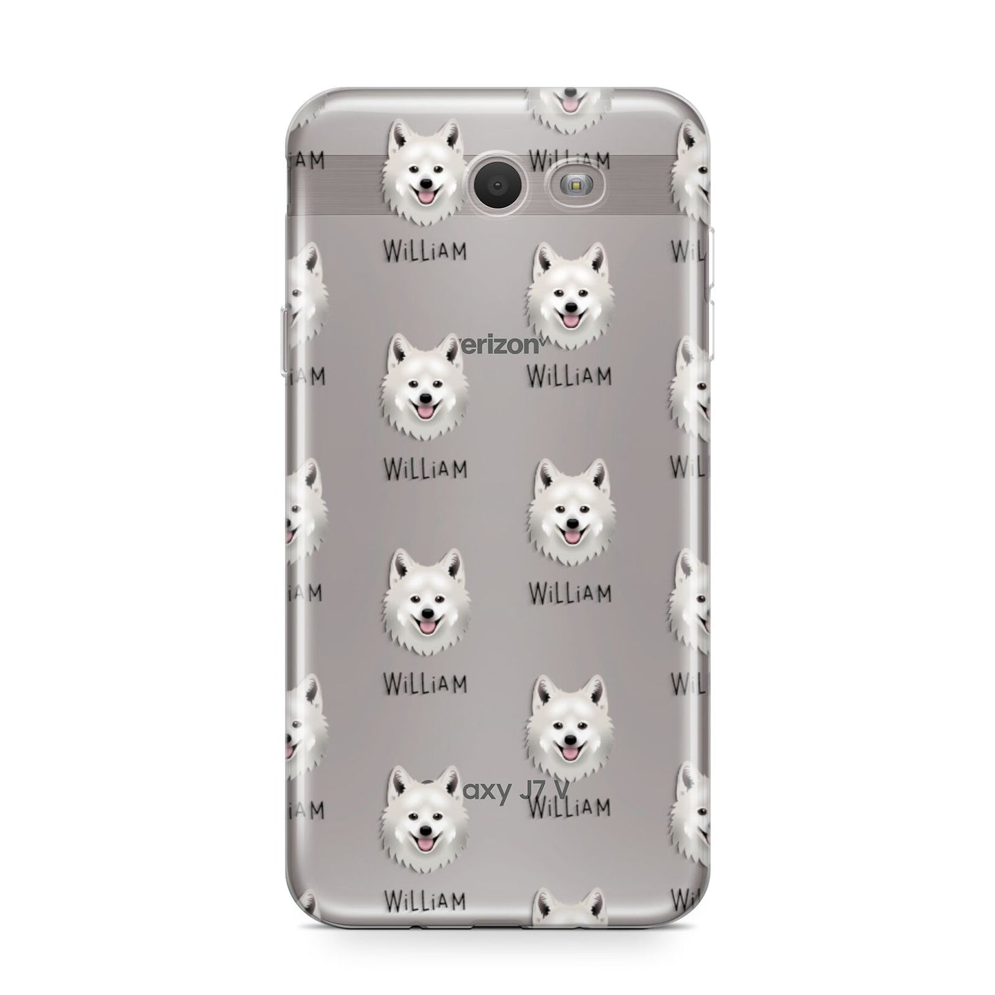 Japanese Spitz Icon with Name Samsung Galaxy J7 2017 Case