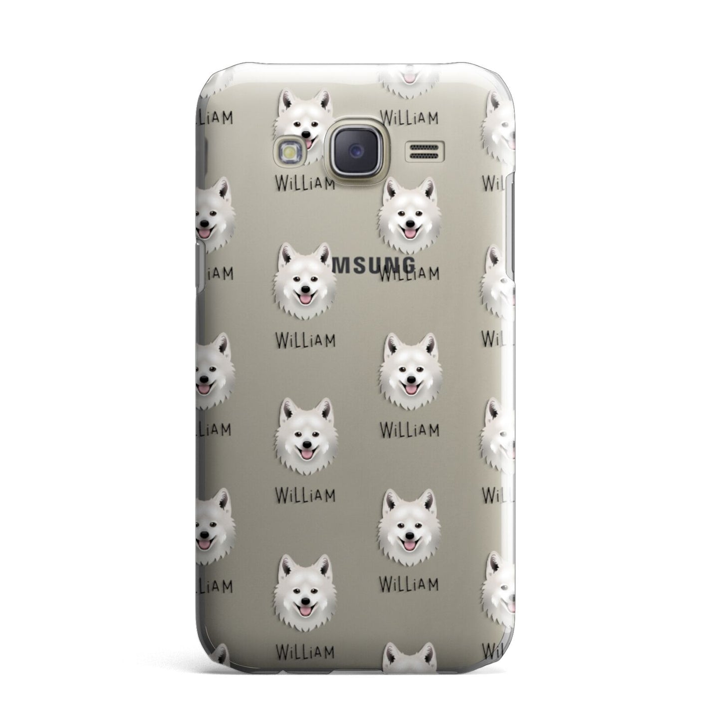 Japanese Spitz Icon with Name Samsung Galaxy J7 Case