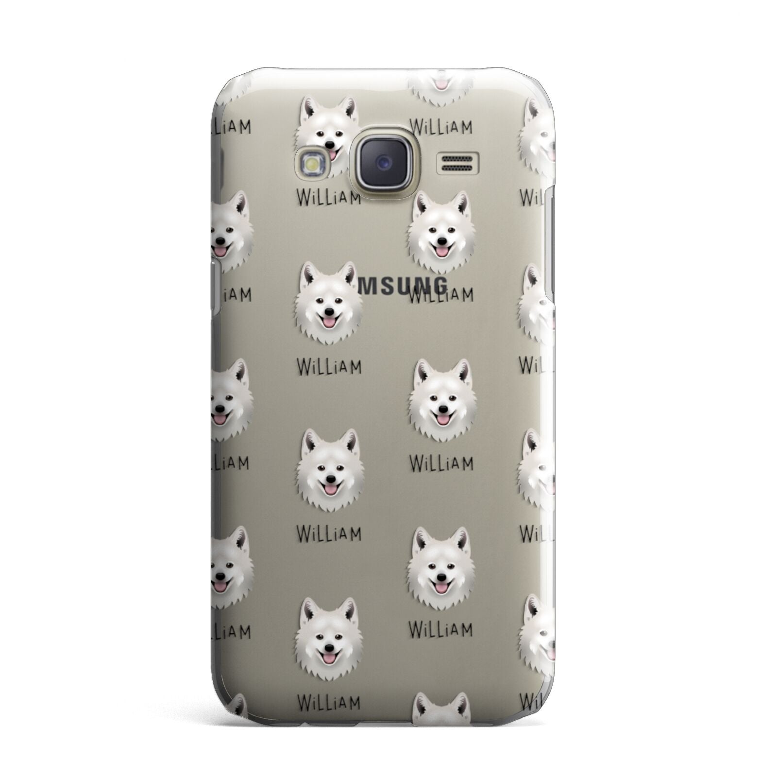 Japanese Spitz Icon with Name Samsung Galaxy J7 Case
