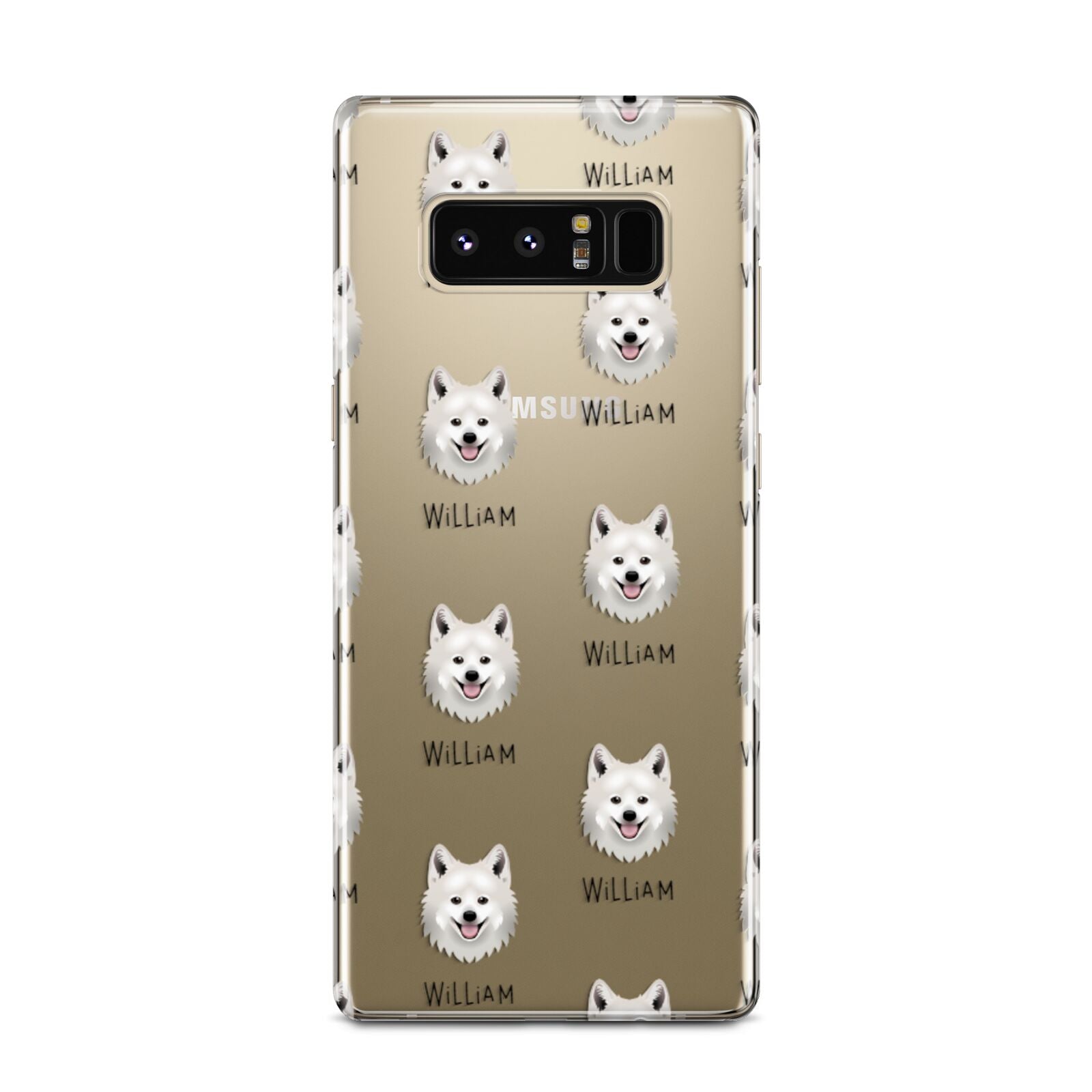 Japanese Spitz Icon with Name Samsung Galaxy Note 8 Case