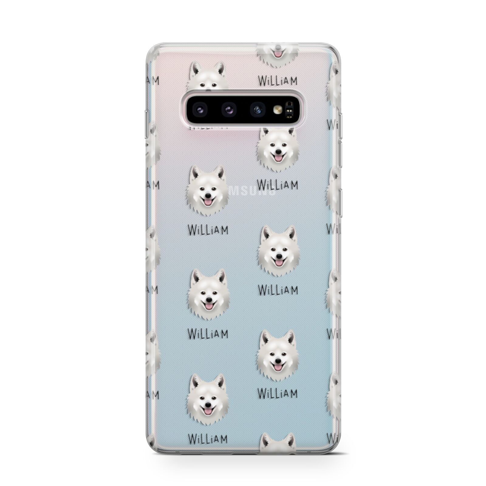 Japanese Spitz Icon with Name Samsung Galaxy S10 Case