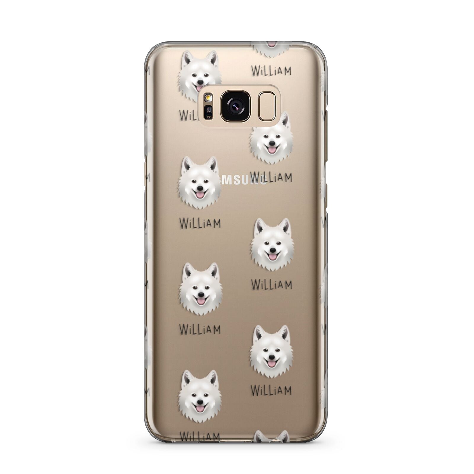 Japanese Spitz Icon with Name Samsung Galaxy S8 Plus Case
