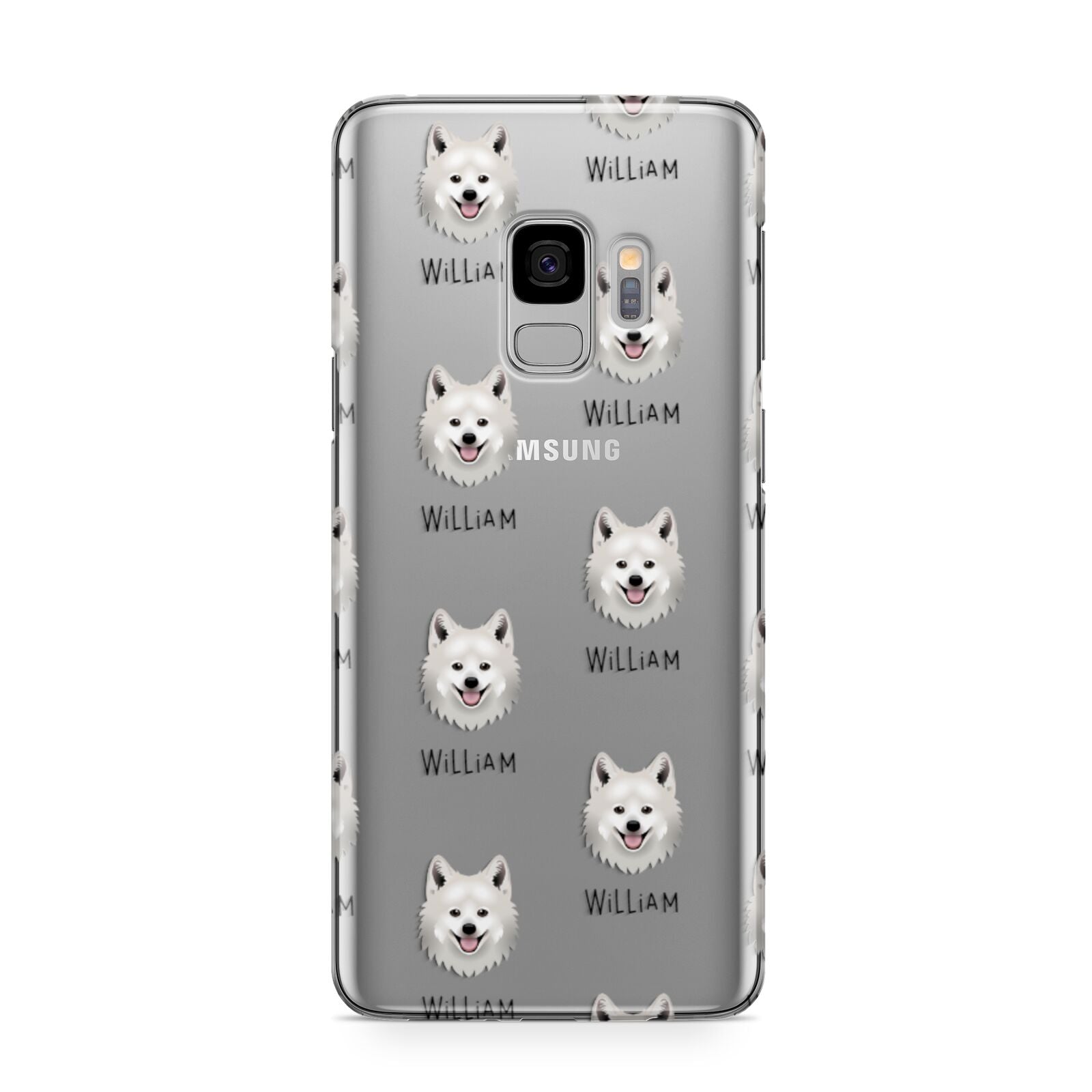Japanese Spitz Icon with Name Samsung Galaxy S9 Case