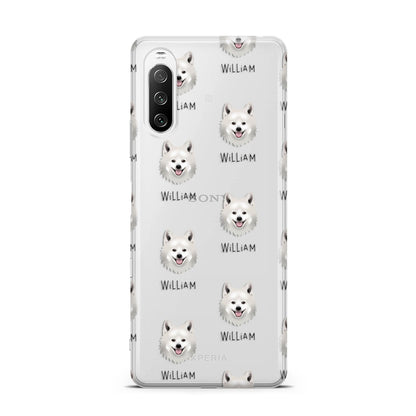 Japanese Spitz Icon with Name Sony Xperia 10 III Case