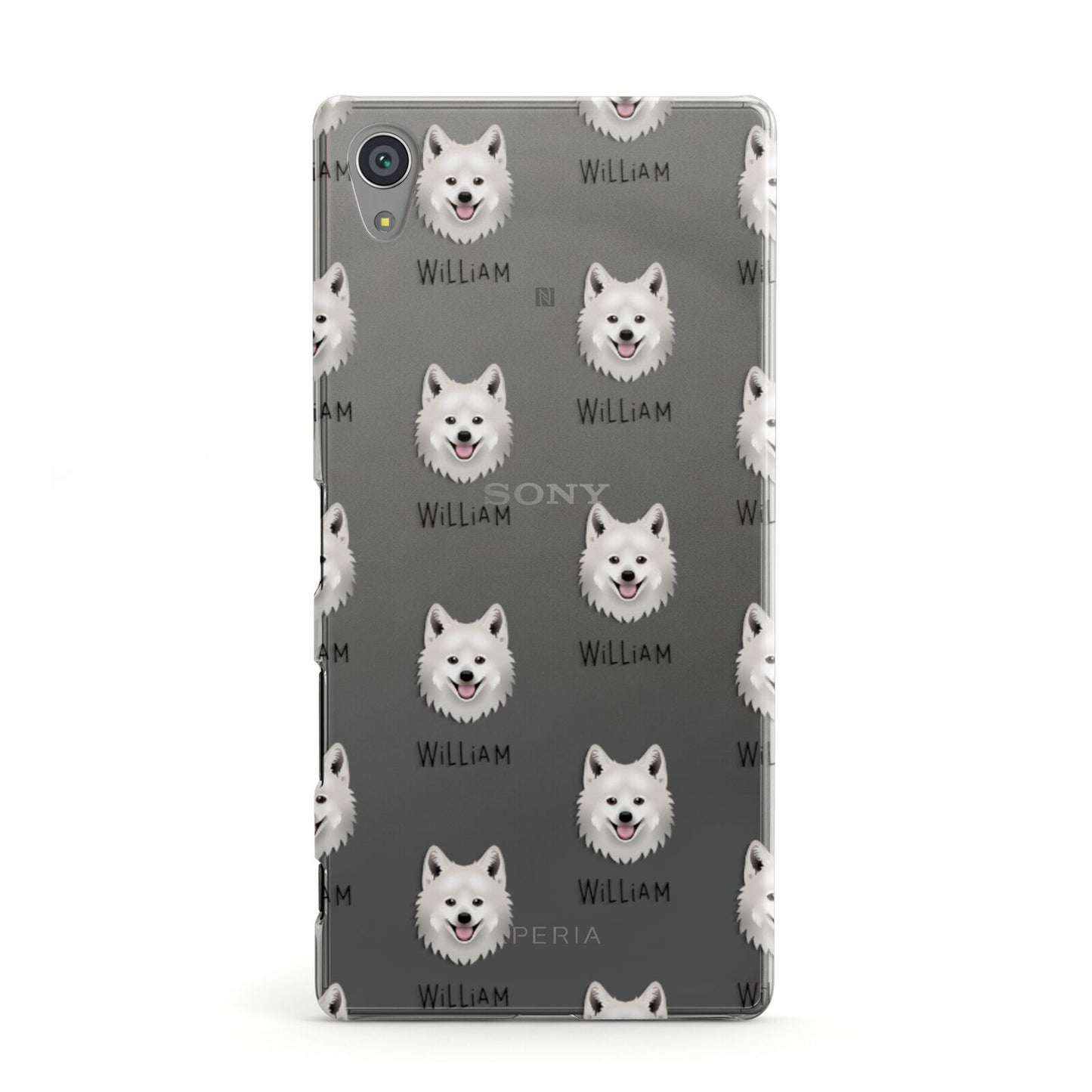 Japanese Spitz Icon with Name Sony Xperia Case