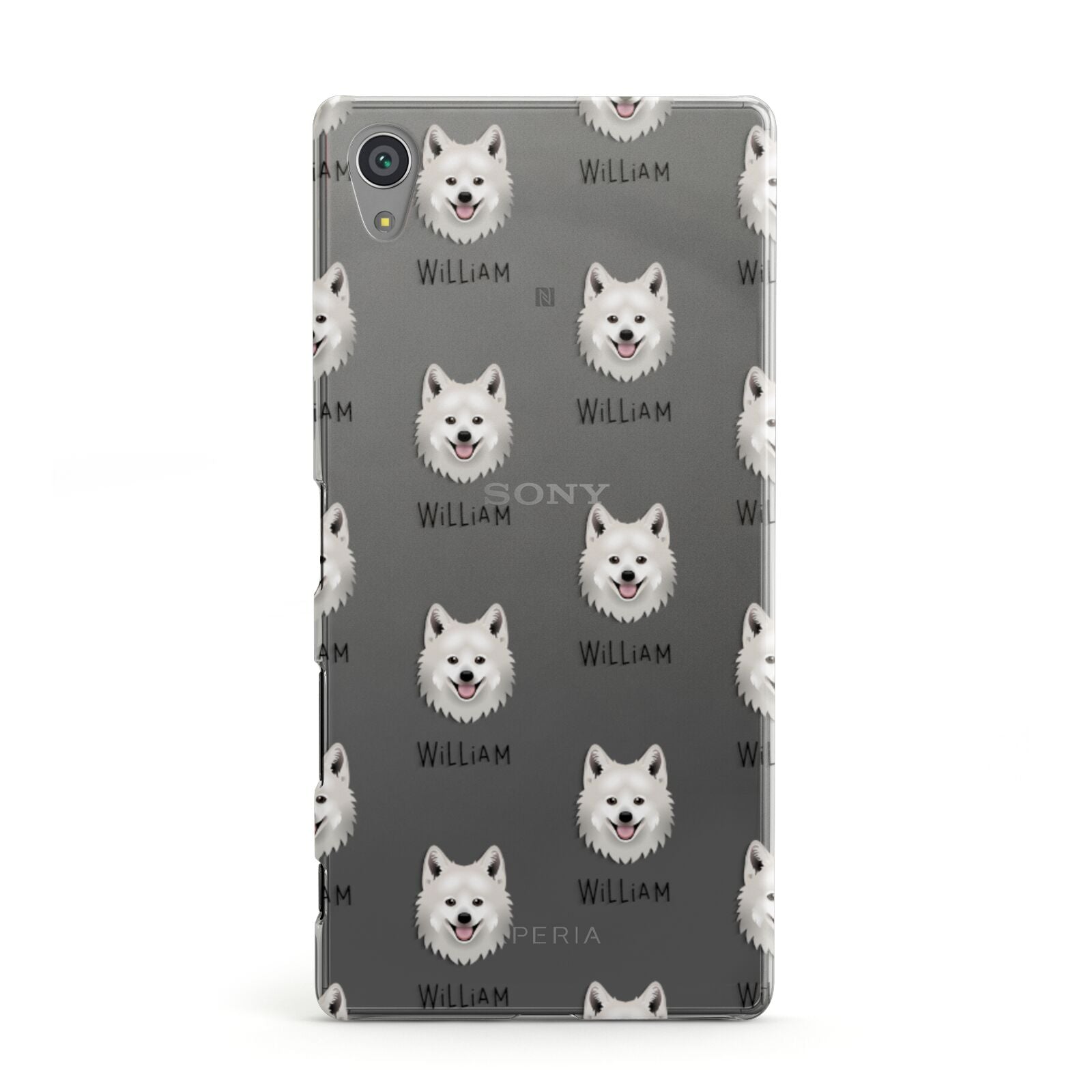 Japanese Spitz Icon with Name Sony Xperia Case