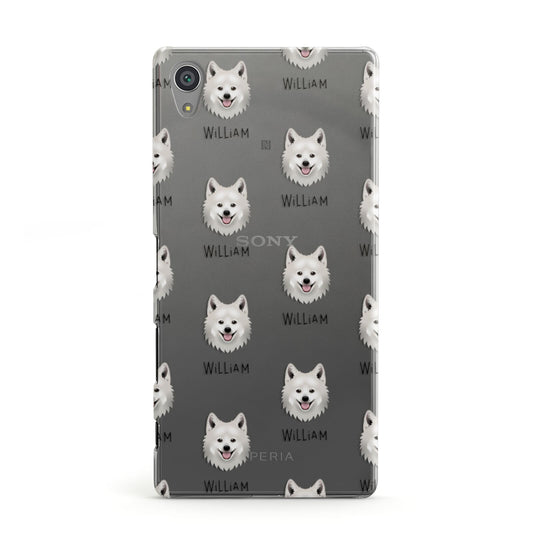 Japanese Spitz Icon with Name Sony Xperia Case
