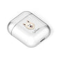 Japanese Spitz Personalised AirPods Case Laid Flat