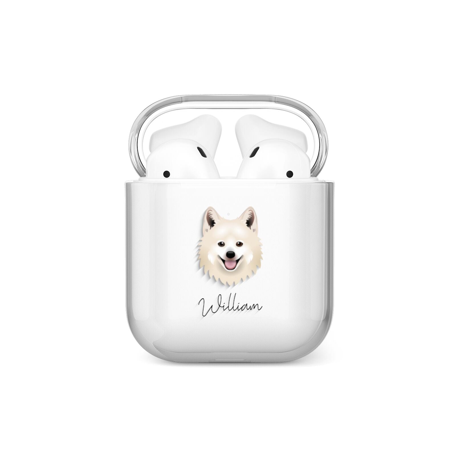 Japanese Spitz Personalised AirPods Case