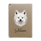 Japanese Spitz Personalised Apple iPad Gold Case